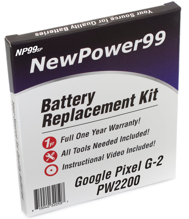Google Pixel XL G-2PW2200 Battery Replacement Kit with Tools, Video Instructions, and Extended Life Battery - NewPower99.com