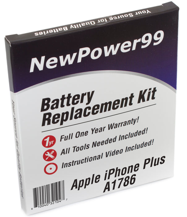 Apple iPhone 7 Plus A1786 Battery Replacement Kit with Tools, Video Instructions, and Extended Life Battery - NewPower99.com