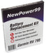 Garmin RV 795 Battery Replacement Kit with Tools, Video Instructions, and Extended Life Battery - NewPower99.com