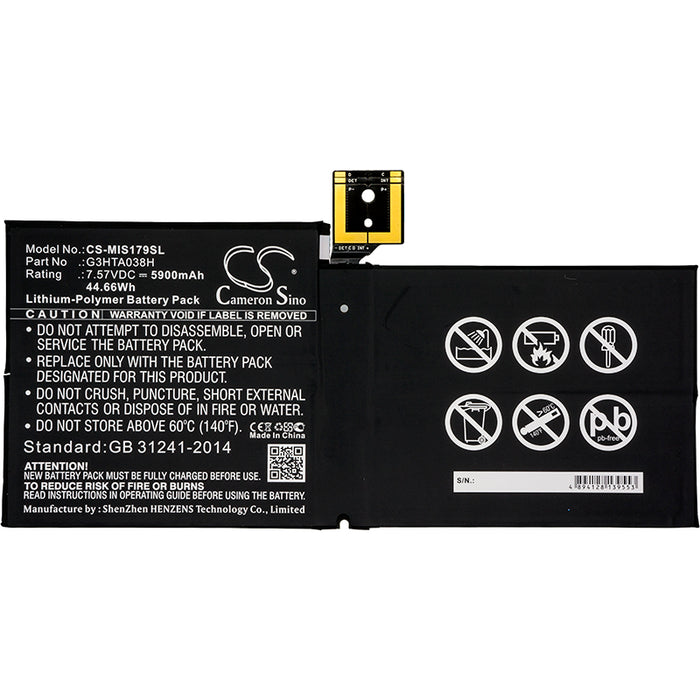 Microsoft Surface Pro 5 Battery Replacement Kit with Special Installation Tools and Extended Life Battery - NewPower99.com