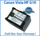 Extended Life Battery For The Canon Vixia HF G10 Camera - NewPower99 USA