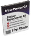 Fire Phone Battery Replacement Kit with Tools, Video Instructions and Extended Life Battery - NewPower99 USA
