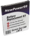 Garmin Dezl 580 LMT-S Battery Replacement Kit with Tools, Video Instructions and Extended Life Battery - NewPower99 USA
