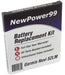 Garmin Nuvi 52LM Battery Replacement Kit with Tools, Video Instructions and Extended Life Battery - NewPower99 USA
