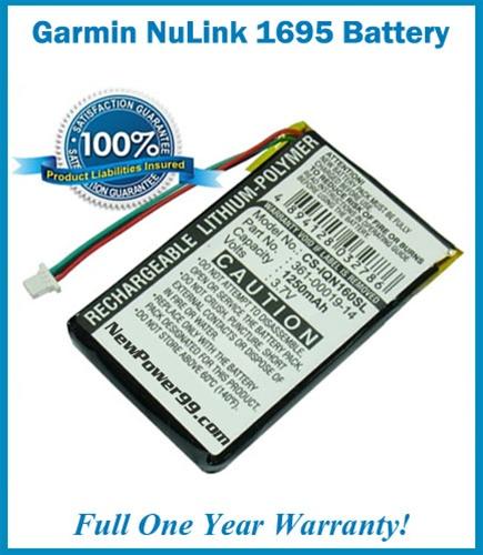 Garmin NuLink 1695 Battery Replacement Kit with Tools, Video Instructions and Extended Life Battery - NewPower99 USA