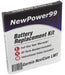 Garmin NuviCam LMT Battery Replacement Kit with Tools, Video Instructions and Extended Life Battery - NewPower99 USA