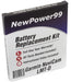 Garmin NuviCam LMT-D Battery - Extended Life Battery with Installation Tools and full One Year Warranty - NewPower99 USA