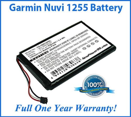 Battery Replacement Kit For The Garmin Nuvi 1255 GPS - NewPower99 USA