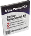 Battery Replacement Kit For The Garmin Nuvi 1490T PRO GPS - NewPower99 USA