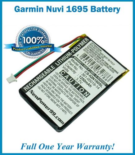Garmin Nuvi 1695 Battery Replacement Kit with Tools, Video Instructions and Extended Life Battery - NewPower99 USA