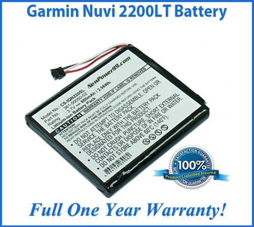 Battery Replacement Kit For The Garmin Nuvi 2200LT GPS - NewPower99 USA