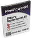 Garmin Nuvi 2539LMT Battery Replacement Kit with Tools, Video Instructions and Extended Life Battery - NewPower99 USA