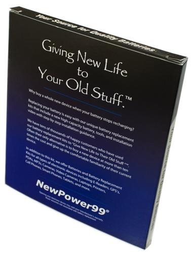 Garmin Nuvi 265T Battery Replacement Kit with Tools, Video Instructions and Extended Life Battery - NewPower99 USA