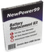 Battery Replacement Kit For Garmin Nuvi - 361-00035-03 - NewPower99 USA