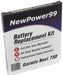 Garmin Nuvi 750 Battery Replacement Kit with Tools, Video Instructions and Extended Life Battery - NewPower99 USA