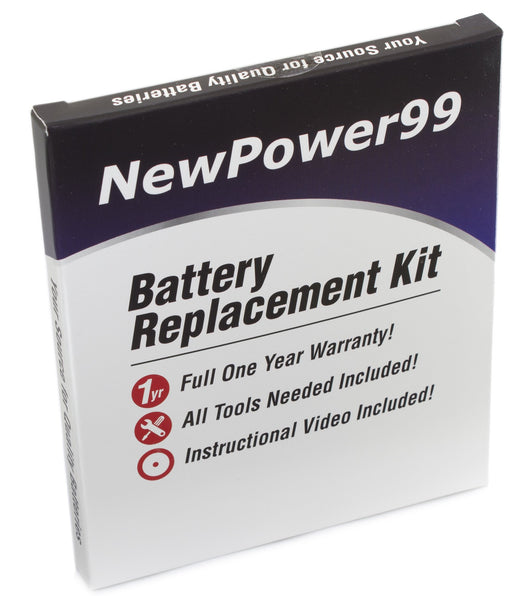 Amazon Kindle Voyage B02A Battery Replacement Kit with Tools, Video Instructions and Extended Life Battery and Full One Year Warranty - NewPower99 USA