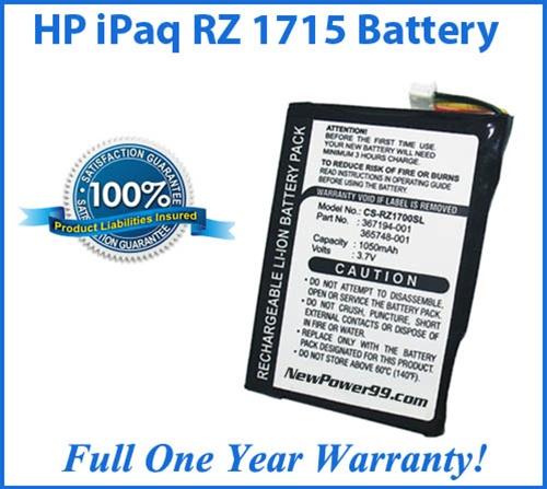 Battery Replacement Kit for HP iPAQ RZ1715 - NewPower99 USA