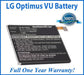 LG Optimus Vu  Battery Replacement Kit with Tools, Video Instructions and Extended Life Battery - NewPower99 USA