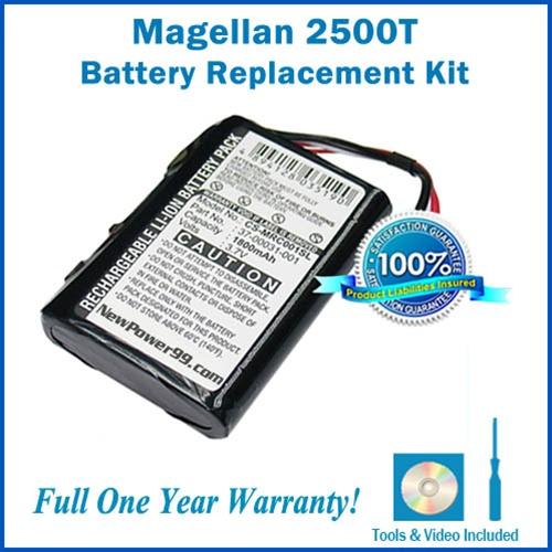 Battery Replacement Kit For The Magellan 2500T  - Extended Life - NewPower99 USA