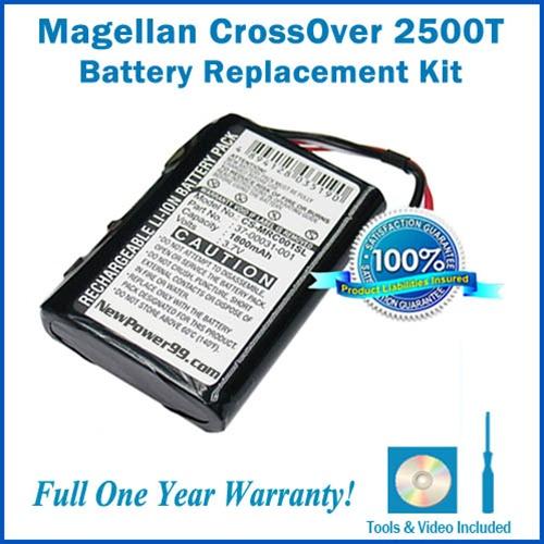 Battery Replacement Kit For The Magellan Crossover 2500T - Extended Life - NewPower99 USA