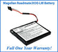 Magellan Roadmate 3030-LM Battery Replacement Kit with Tools, Video Instructions and Extended Life Battery - NewPower99 USA