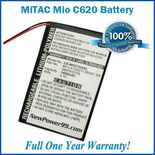 Battery Replacement Kit For MIO C620 - NewPower99 USA