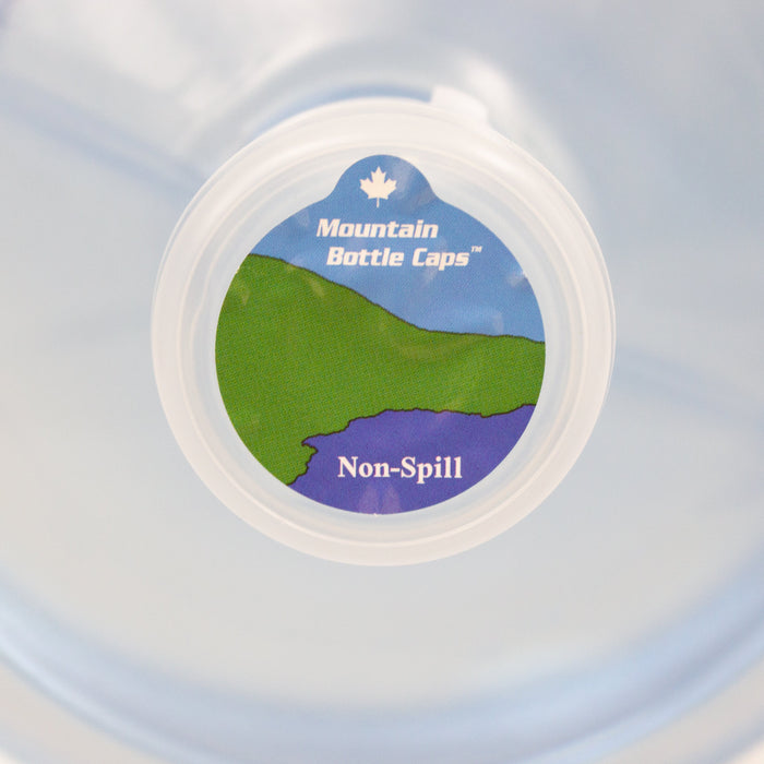 MOUNTAIN BOTTLE CAPS™ - Non-Spill, Leak-Proof Bottle Caps for 3 & 5 Gallon Water Bottles, 20 Pack - BPA Free - NewPower99.com