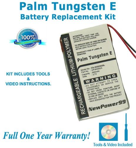 Palm Tungsten E Battery Replacement Kit with Tools, Video Instructions and Extended Life Battery - NewPower99 USA