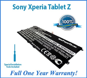 Sony Xperia Tablet Z Battery Replacement Kit with Special Installation Tools, and Extended Life Battery - NewPower99.com