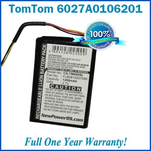 Extended Life Battery For The TomTom 6027A0106201 GPS - NewPower99 USA