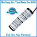 Extended Life Battery For The TomTom Go 600 GPS with Special Installation Tools - NewPower99 USA