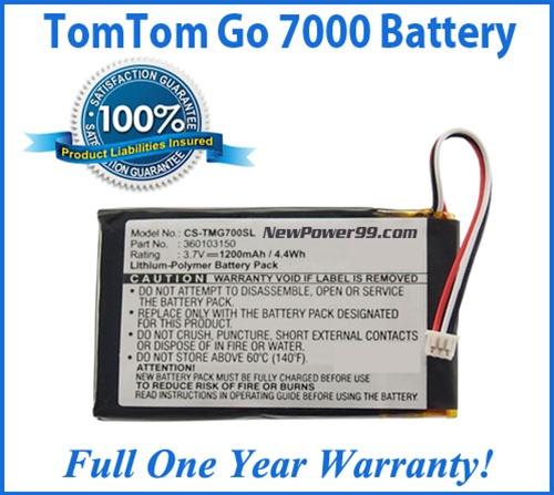 Extended Life Battery For The TomTom Go 7000 GPS with Special Installation Tools - NewPower99 USA