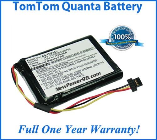 Extended Life Battery For The TomTom Quanta GPS - NewPower99 USA