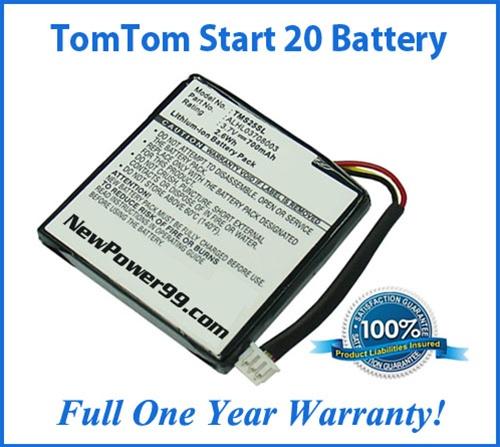 Extended Life Battery For The TomTom Start 20 GPS - NewPower99 USA