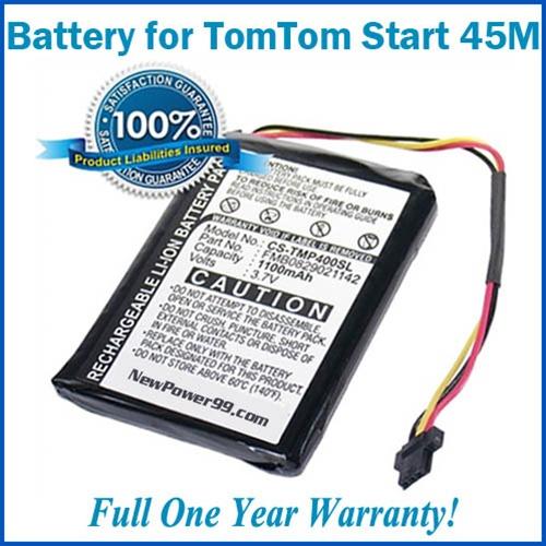 TomTom Start 45M Battery Replacement Kit with Tools, Video Instructions and Extended Life Battery - NewPower99 USA