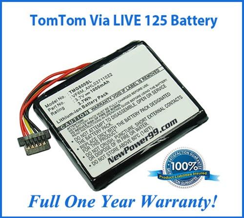 TomTom Via 125 LIVE Battery with Installation Tools - NewPower99 USA