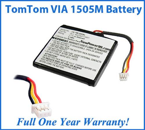 TomTom Via 1505M Battery Replacement Kit with Tools, Video Instructions and Extended Life Battery - NewPower99 USA