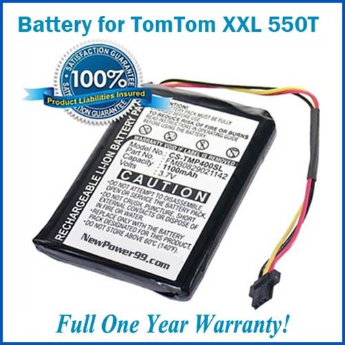 TomTom XXL 550T Battery Replacement Kit with Tools, Video Instructions and Extended Life Battery - NewPower99 USA
