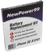 Apple iPhone 3G A1241 Battery Replacement Kit with Tools, Video Instructions and Extended Life Battery - NewPower99 USA